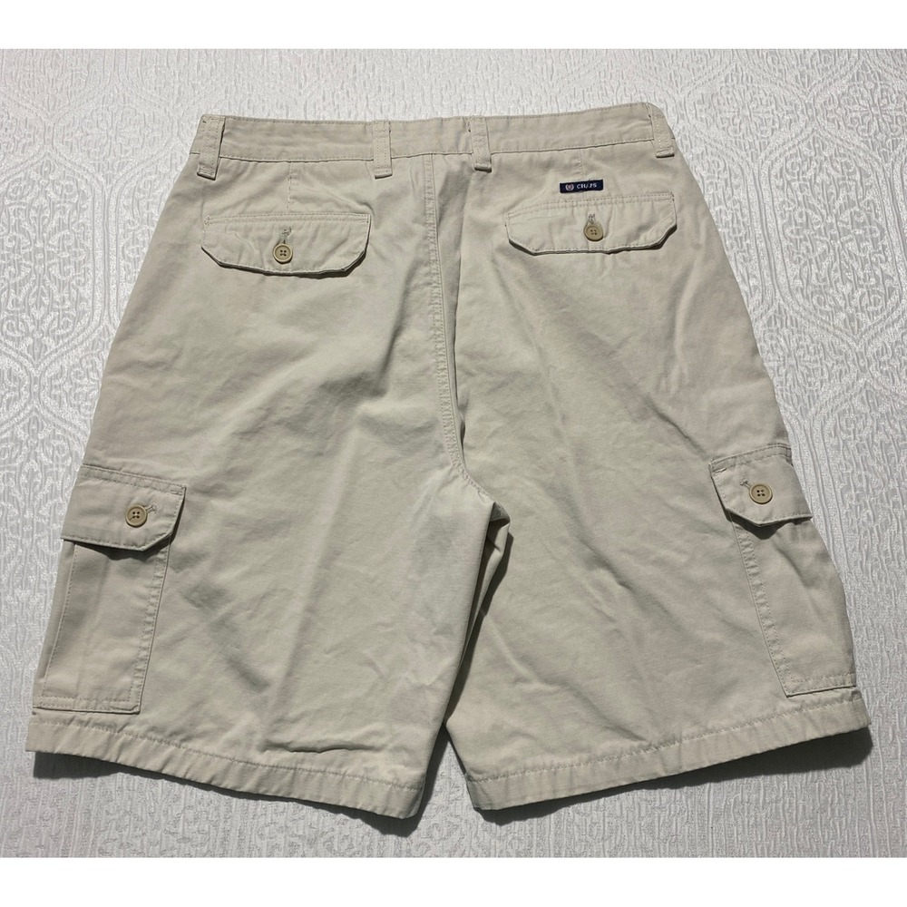 Chaps Mens 36 Tan Cotton Cargo Shorts Twill Khaki Utility Casual 9.5 Inseam